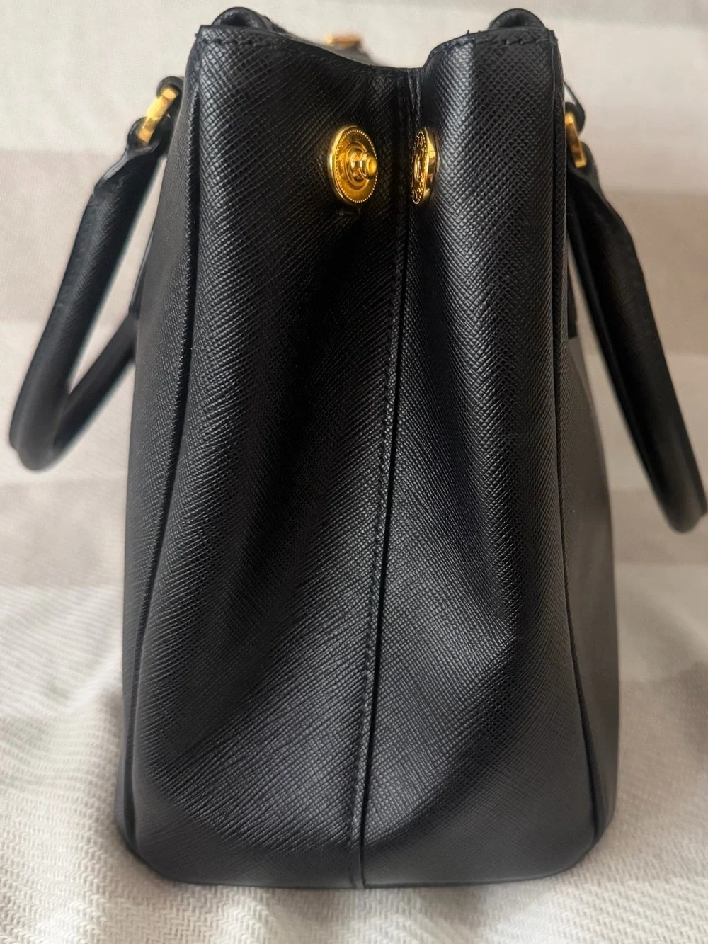 Prada Black Saffiano Galeria Bag